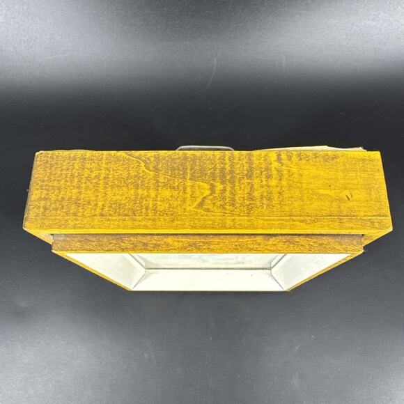 Vintage 3D Layered Glass Hand-Painted Daisy Glass Art Miniature By Barbara - Picture 2 of 14